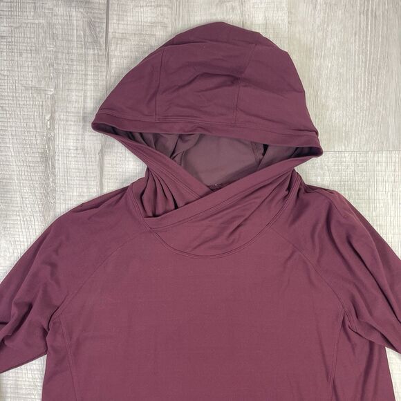Lululemon Starting Place Hoodie Women's Size 8 Medium Garnet Rulu Yoga Q - Picture 5 of 11